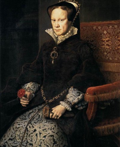 A portrait of Mary I.