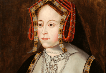 The portrait of Katherine of Aragon, the first wife of King Henry VIII.