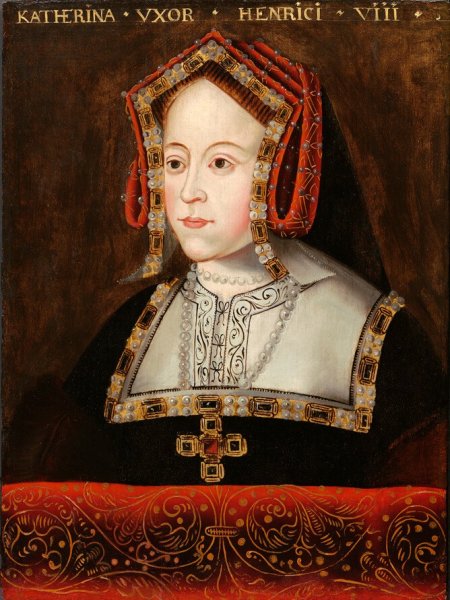 The portrait of Katherine of Aragon, the first wife of King Henry VIII.